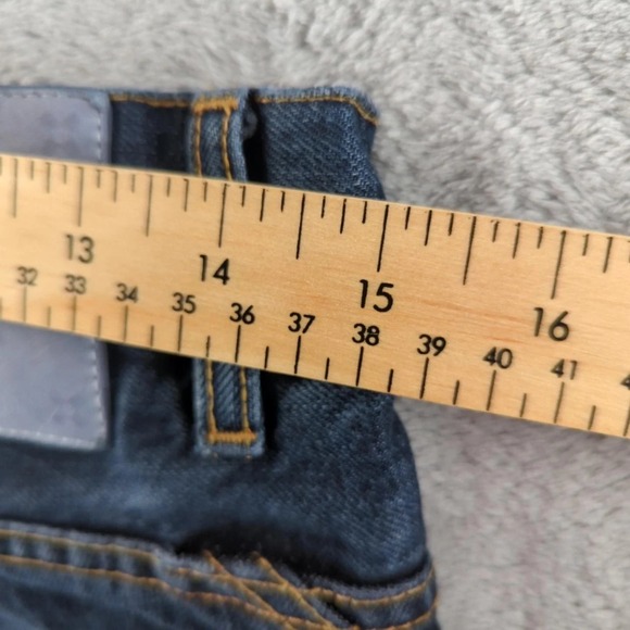 Vintage Y2K Jeans Mens 30 Blue Selvedge‎ Grim Reaper Straight Italy Grunge Ripp - Picture 16 of 16